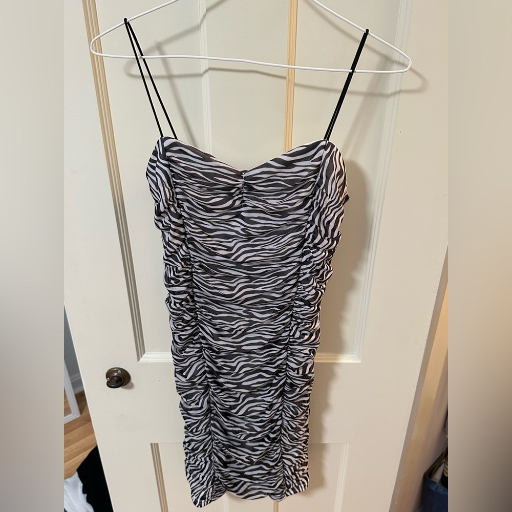 Forever 21 Zebra Print Mini Dress